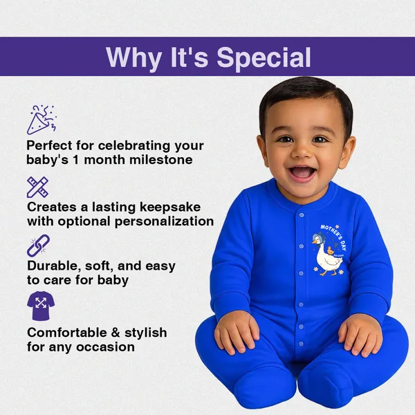 Blue_Cotton_Mother'S_Day_Printed_Romper_For_Baby