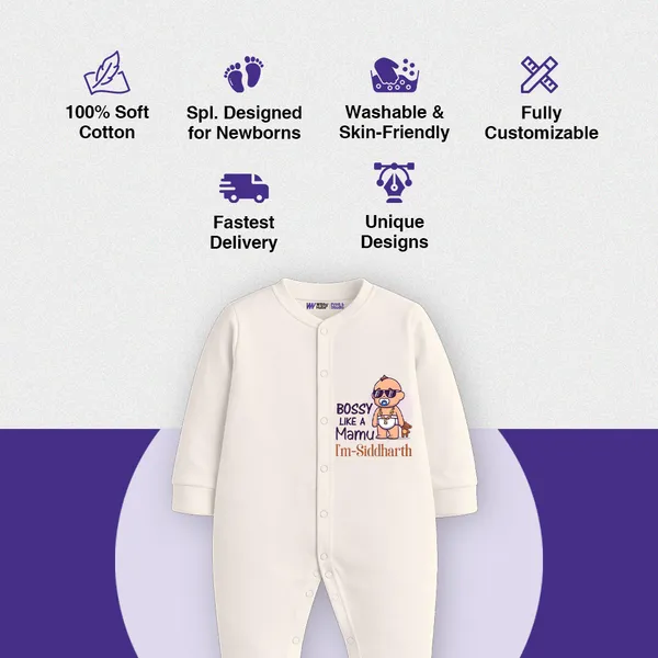 White_Cotton_Bossy_Like_Mama_Full_Sleeve_Romper_For_Newborns