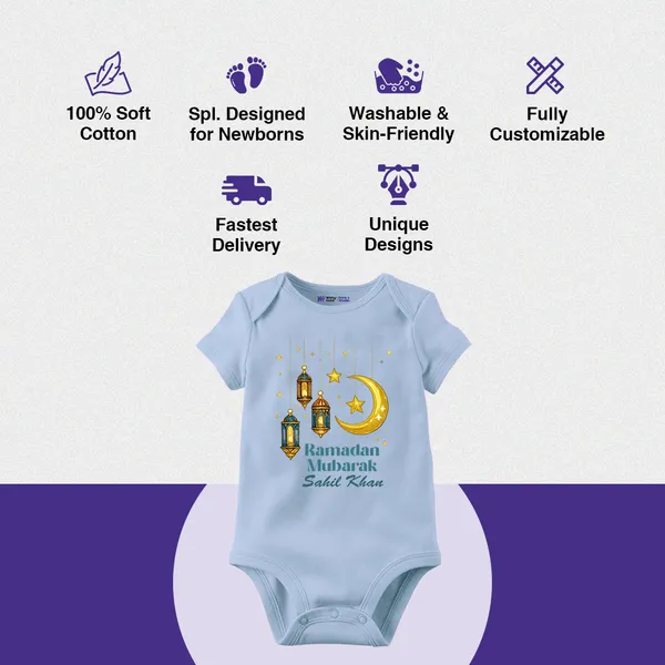 Blue_Ramadan_Mubarak_Personalized_Baby_Onesie