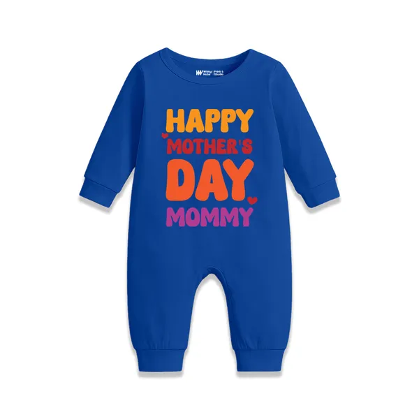 Blue_Cotton_Happy_Mother'S_Day_Romper_For_Newborns