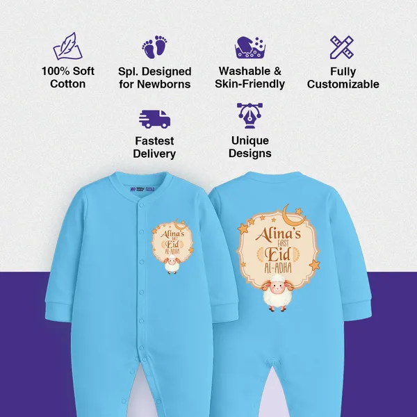 Blue_Cotton_Customized_Eid_Romper_For_Baby