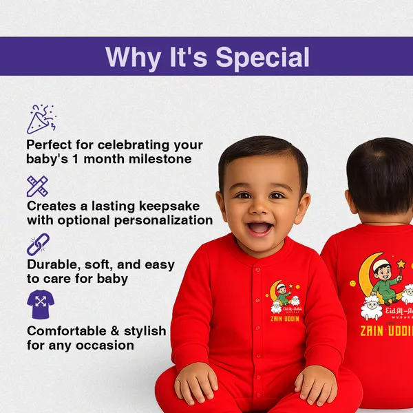 Red_Cotton_Eid_Al_Adha_Zain_Uddin_Baby_Romper
