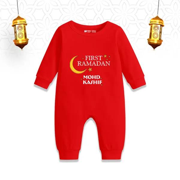 Red_Cotton_First_Ramadan_Romper_For_Baby