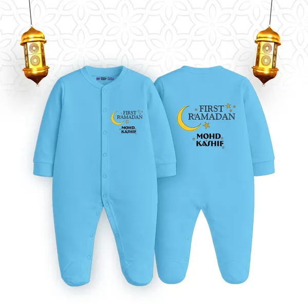 Sky_Blue_Customized_First_Ramadan_Romper_For_Baby