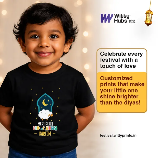 Black_Cotton_Eid_Mubarak_Kareem_Printed_T-Shirt_For_Kids