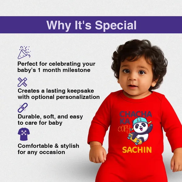Red_Cotton_Chacha_Ka_Sachin_Print_Romper_For_Baby