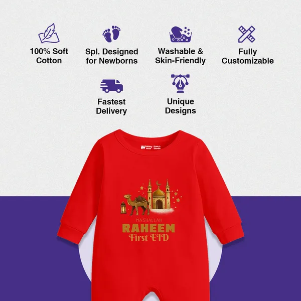 Red_Cotton_Ramadan_First_Eid_Romper_For_Baby