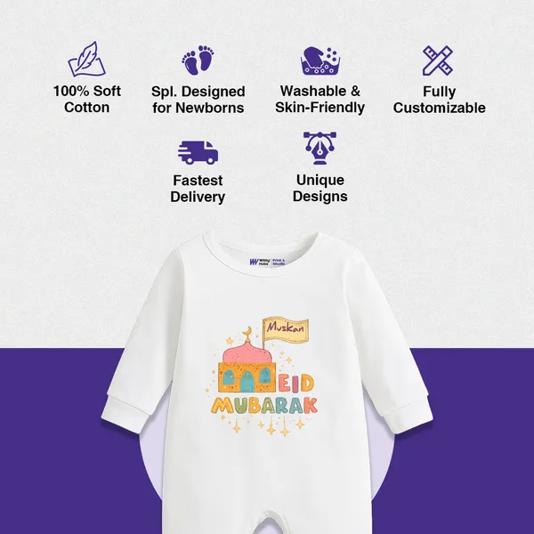 White_Cotton_Personalized_Eid_Mubarak_Romper_For_Babies
