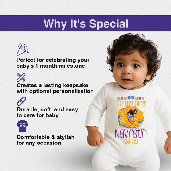 White_Cotton_My_First_Navratri_Sneha_Printed_Baby_Onesie