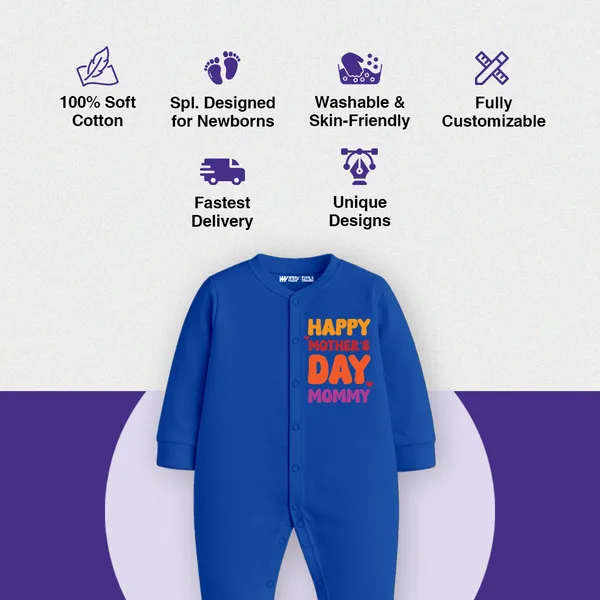 Blue_Cotton_Happy_Mother'S_Day_Romper_For_Baby