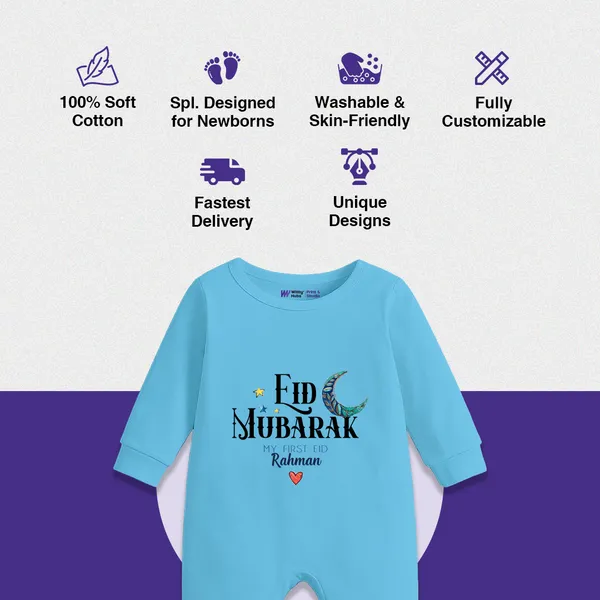 Sky_Blue_Eid_Mubarak_Personalized_Romper_For_Baby