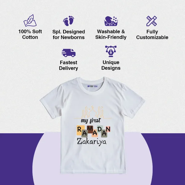 My_First_Ramadan_Personalized_White_Cotton_T-Shirt_For_Kids