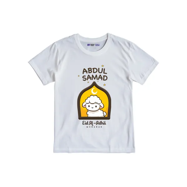 White_Cotton_Custom_Print_Eid_T-Shirt_For_Baby