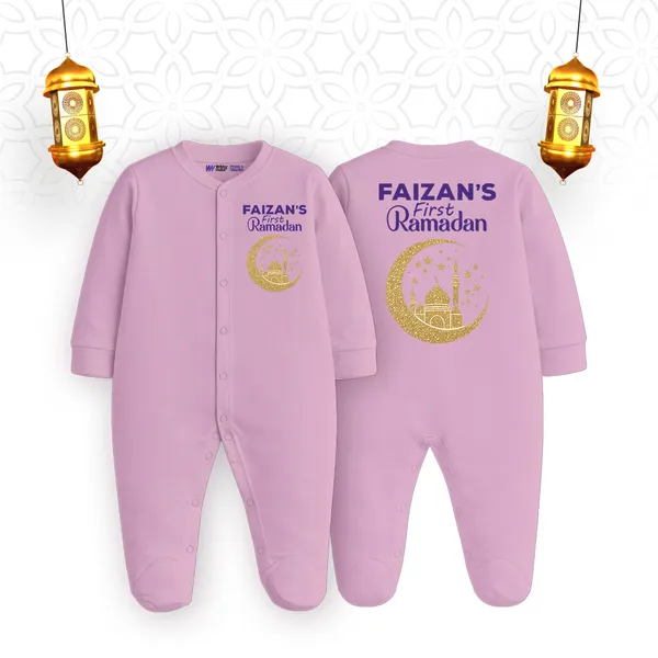 Pink_Personalised_First_Ramadan_Romper_For_Baby