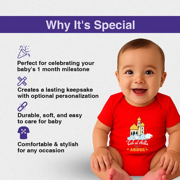 Red_Cotton_Eid_Al_Adha_Personalized_Romper_For_Baby