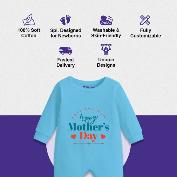 Blue_Cotton_Happy_Mother'S_Day_Long_Sleeve_Romper_For_Baby