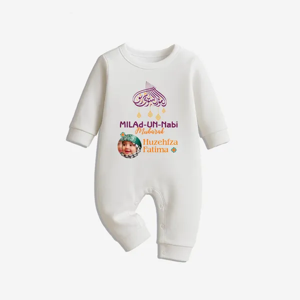 White_Cotton_Milad-Un-Nabi_Printed_Full_Sleeve_Romper_For_Baby