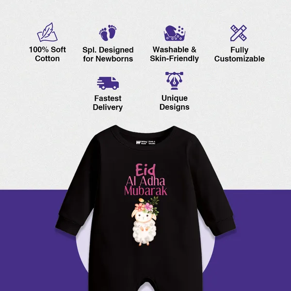 Black_Eid_Al_Adha_Mubarak_Full_Sleeve_Romper_For_Baby