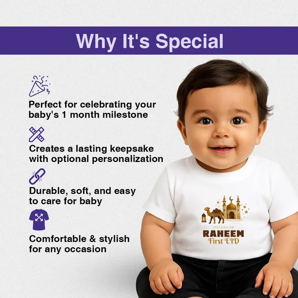 Personalized_First_Eid_White_Cotton_T-Shirt_For_Baby