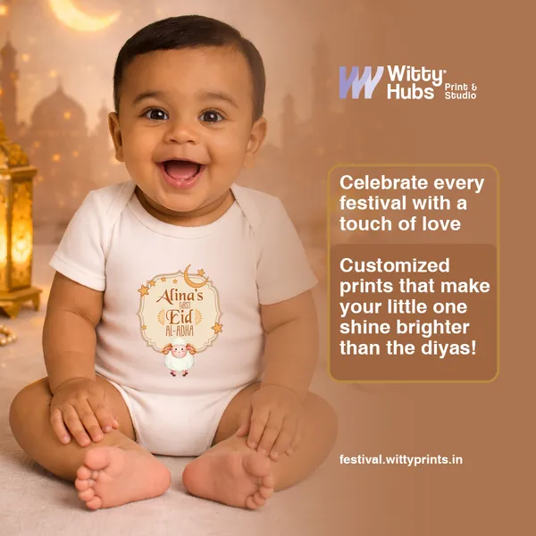 Customized_Eid_Al-Adha_White_Cotton_Baby_Onesie_With_Name