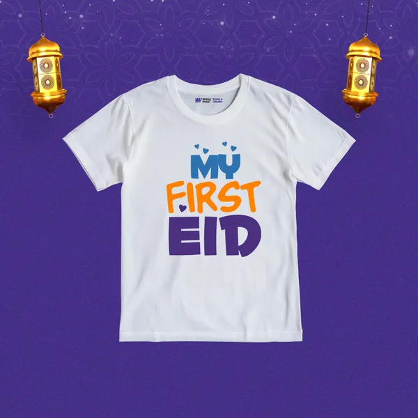 My_First_Eid_White_Cotton_Printed_T-Shirt_For_Kids