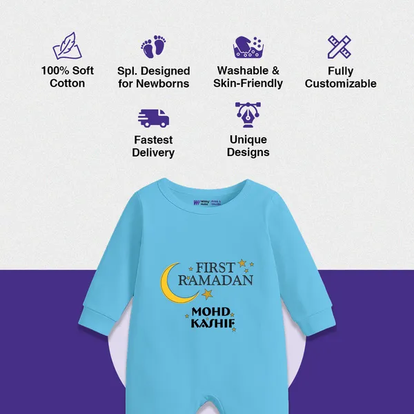 Sky_Blue_First_Ramadan_Personalized_Romper_For_Baby