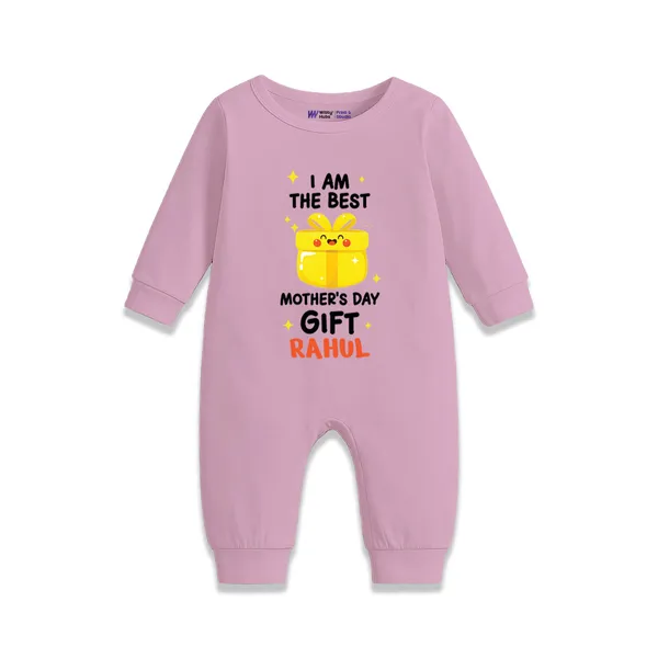 Pink_Cotton_Personalized_Mother'S_Day_Romper_For_Baby