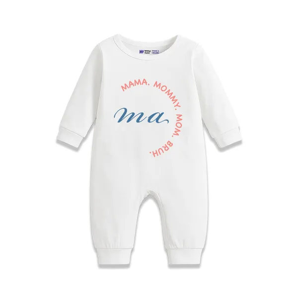 White_Cotton_Mama_Print_Romper_For_Baby