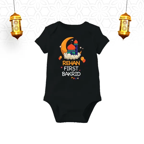 Black_Cotton_First_Bakrid_Bodysuit_For_Baby