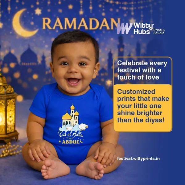 Blue_Eid_Al_Adha_Personalized_Baby_Bodysuit_With_Mosque_Print