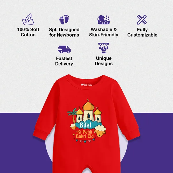 Red_Cotton_Bakri_Eid_Romper_For_Baby_Boys