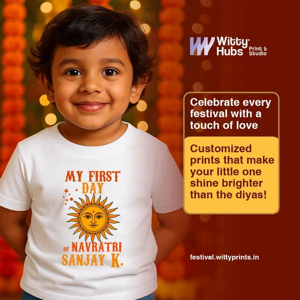 My_First_Navratri_White_Cotton_Printed_T-Shirt_For_Kids
