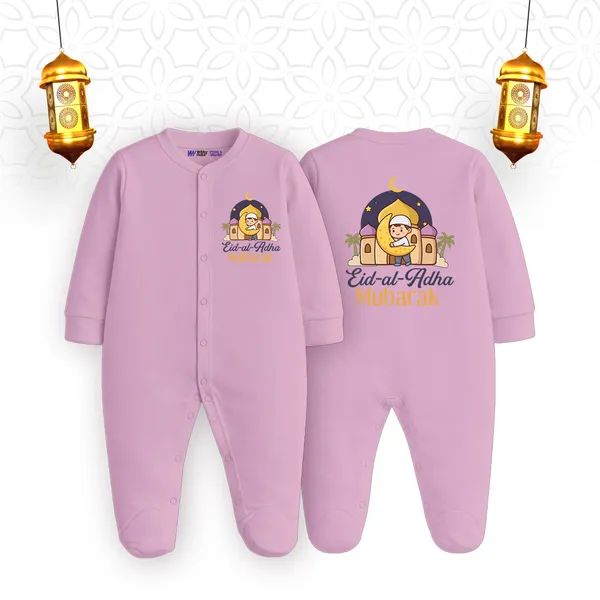 Pink_Cotton_Eid-Al-Adha_Mubarak_Printed_Romper_For_Baby