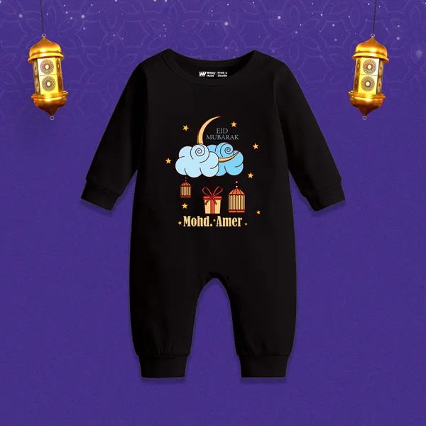 Black_Cotton_Eid_Mubarak_Full_Sleeve_Romper_For_Baby