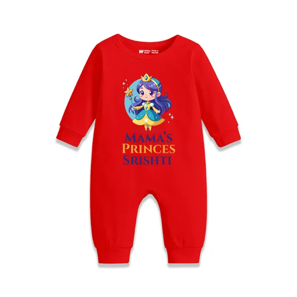 Red_Cotton_Mama'S_Prince_Printed_Romper_For_Baby_Boys