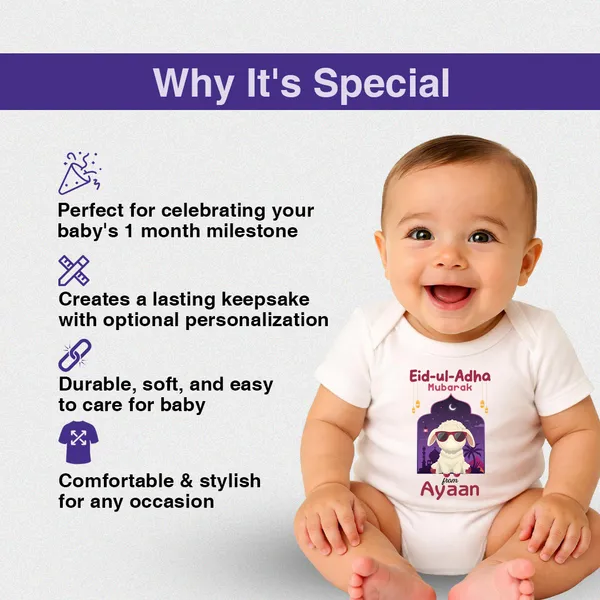 White_Cotton_Eid-Ul-Adha_Customized_Print_Baby_Bodysuit