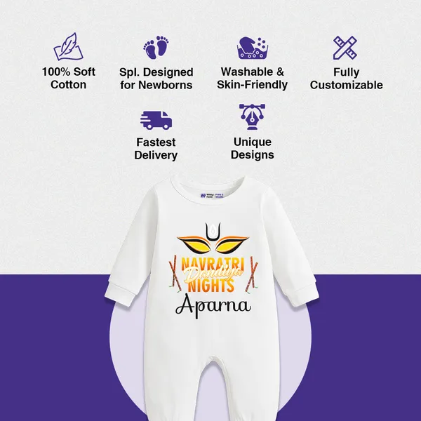 White_Cotton_Navratri_Nights_Printed_Romper_For_Baby
