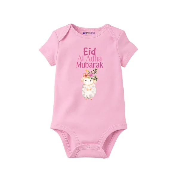 Pink_Cotton_Eid_Al_Adha_Mubarak_Printed_Baby_Onesie