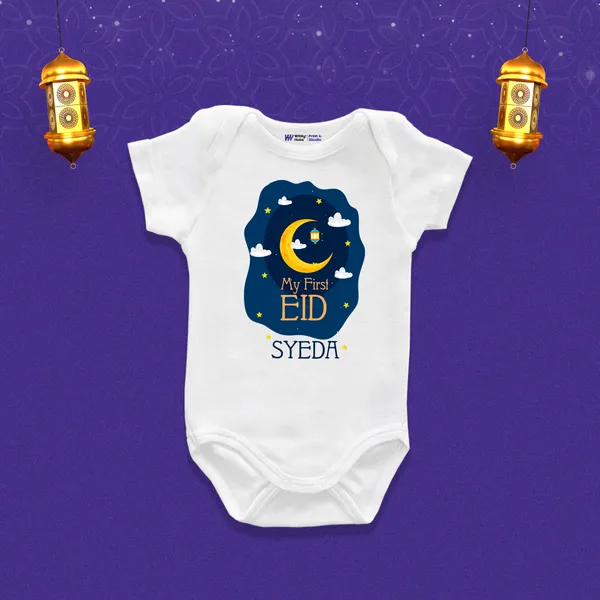 My_First_Eid_Personalized_Baby_Onesie_With_Moon_And_Stars_Design