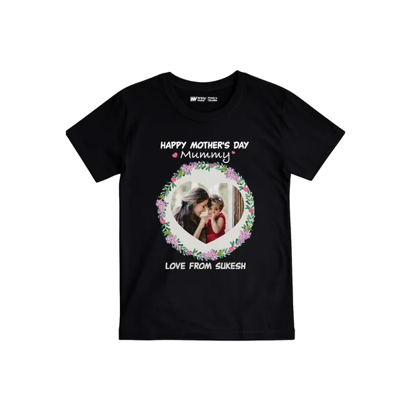 Black_Cotton_Personalised_Photo_Print_T-Shirt_For_Baby
