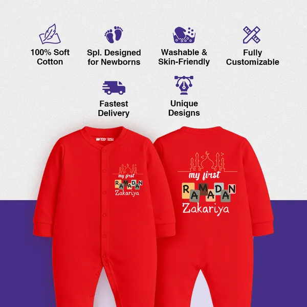 Red_Cotton_My_First_Ramadan_Full_Sleeve_Romper_For_Baby