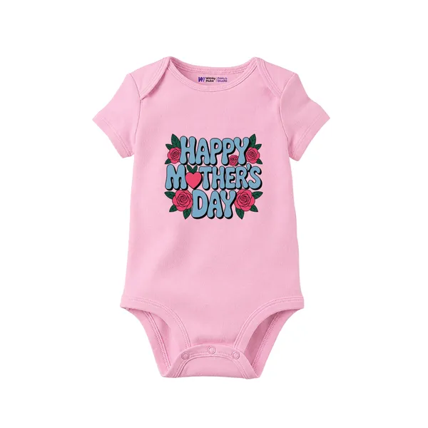 Pink_Cotton_Happy_Mother'S_Day_Printed_Bodysuit_For_Baby