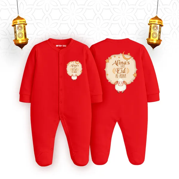 Red_Customized_Eid_Printed_Romper_For_Baby