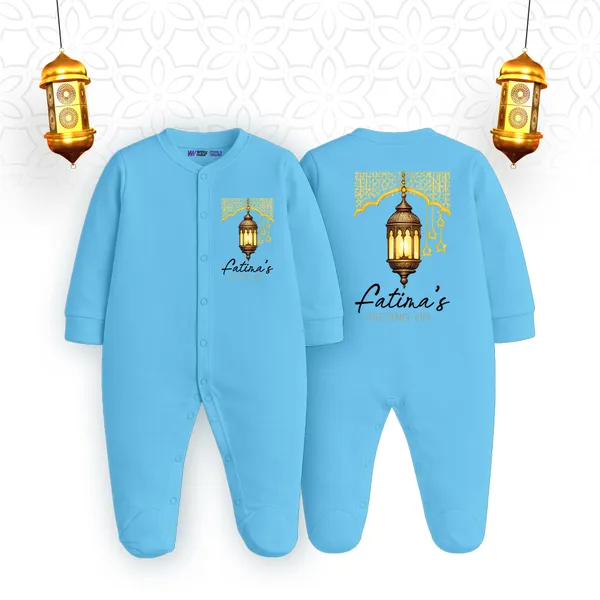 Blue_Cotton_Personalized_Romper_For_Baby