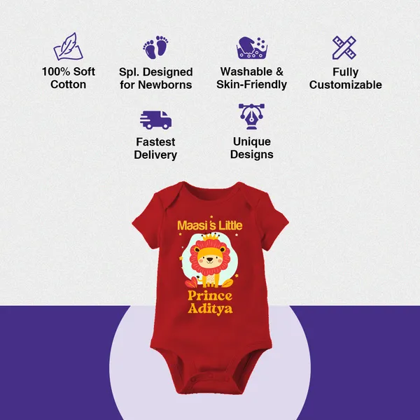 Red_Cotton_Personalized_Lion_Prince_Onesie_For_Baby_Boy