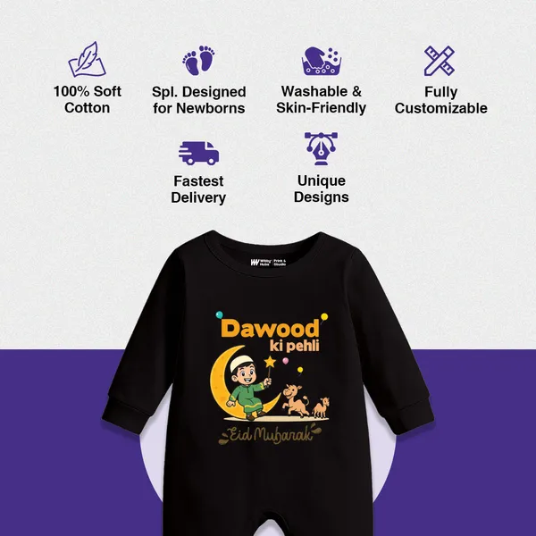 Black_Cotton_Dawood_Ki_Pehli_Eid_Mubarak_Romper_For_Baby