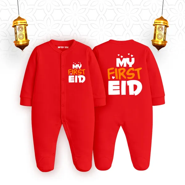 Red_Cotton_My_First_Eid_Printed_Romper_For_Babies