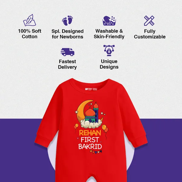 Red_Cotton_First_Bakrid_Romper_For_Baby_Boys