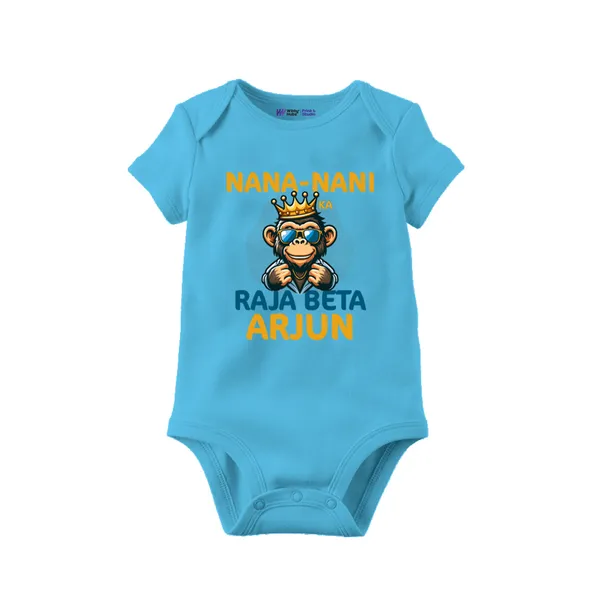 Blue_Monkey_Print_Personalized_Baby_Onesie_For_Boys