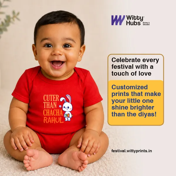 Red_Cotton_Cuter_Than_Chacha_Rahul_Bodysuit_For_Baby